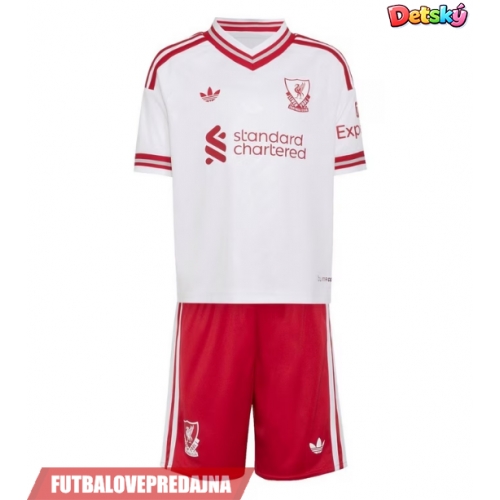 Lacne Dětský Futbalové dres Liverpool Dominik Szoboszlai #8 2026-27 Krátky Rukáv - Preč (+ trenírky)